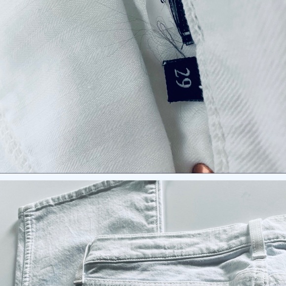 7 for all Mankind | White Cropped Boot Jeans 29 - Picture 7 of 12